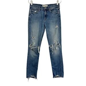 Mother Superior The Flirt Fray Cold Feet Jeans 25